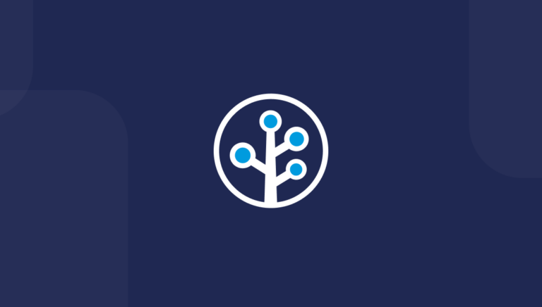Branch glyph logo on dark blue background