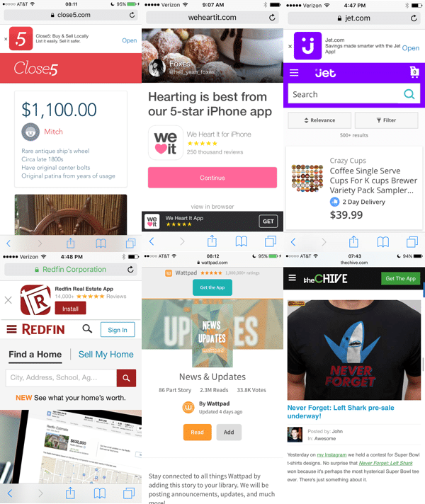 smart banner collage