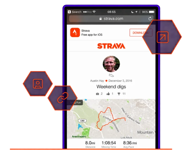 Strava hero