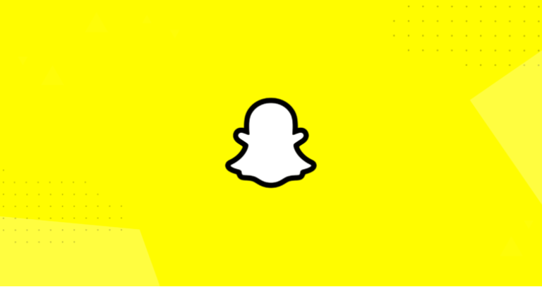yellow background with snapchat logo