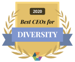 Logo: Comparably Awards- Best CEO for Diversity