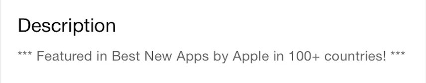 App Store Description
