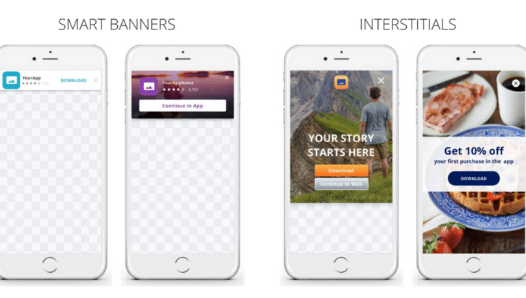 cross platform user acquisition smart banners interstitials