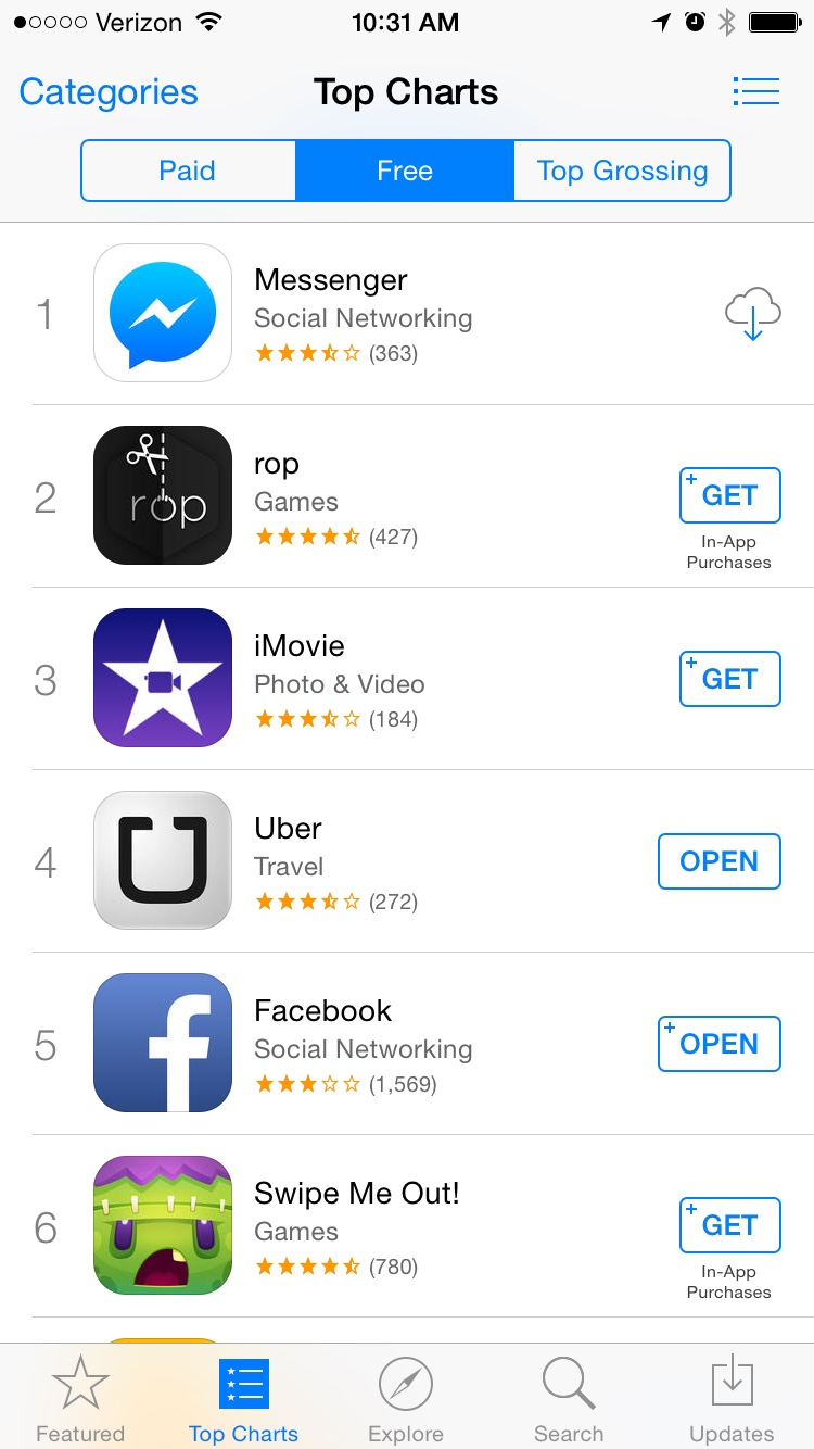 Top Charts iOS