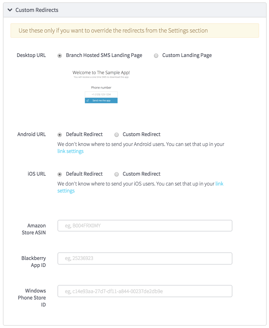 Branch dashboard routing