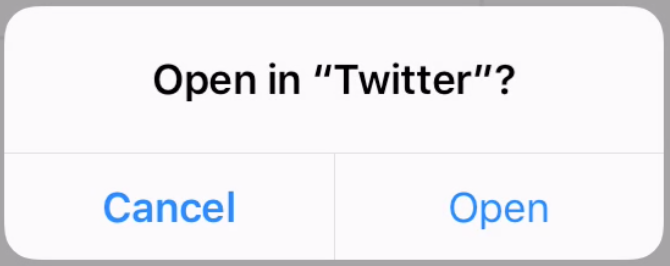 iOS 9.2 Redirect to Twitter