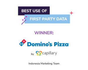 Image showing: Branch Mobile Growth Awards Category: Best Use of First-party Data Winner: Domino's Pizza