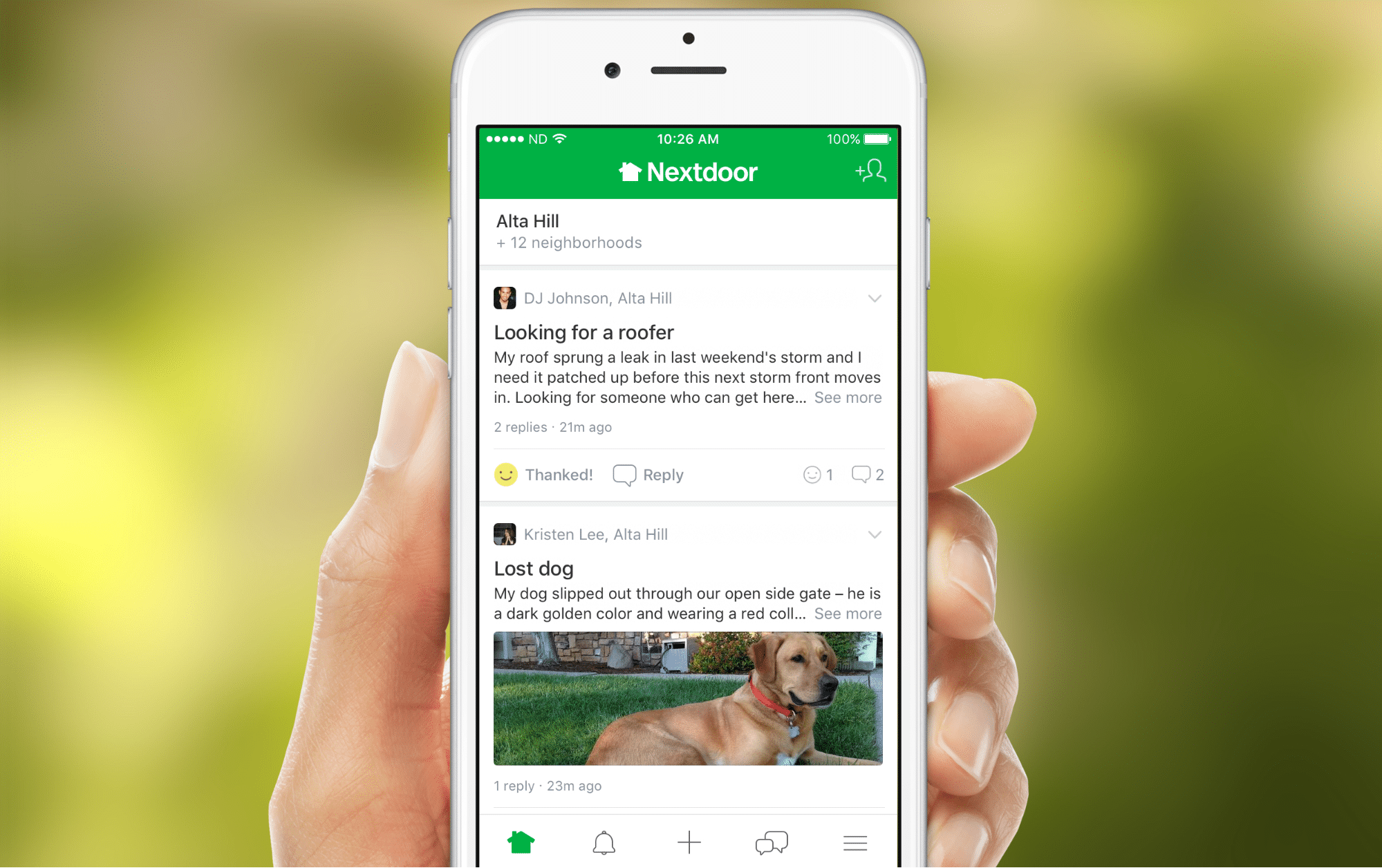 Nextdoor Mobile Website