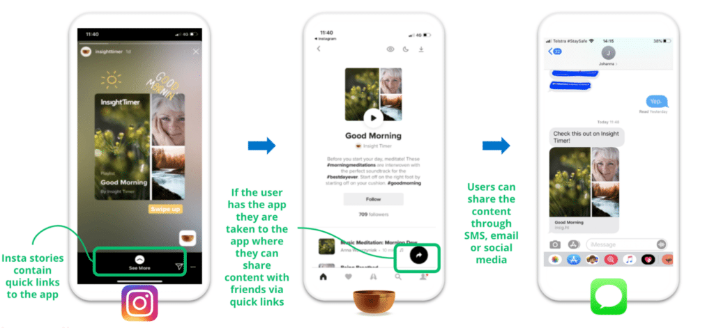 InsightTimer Instagram story
