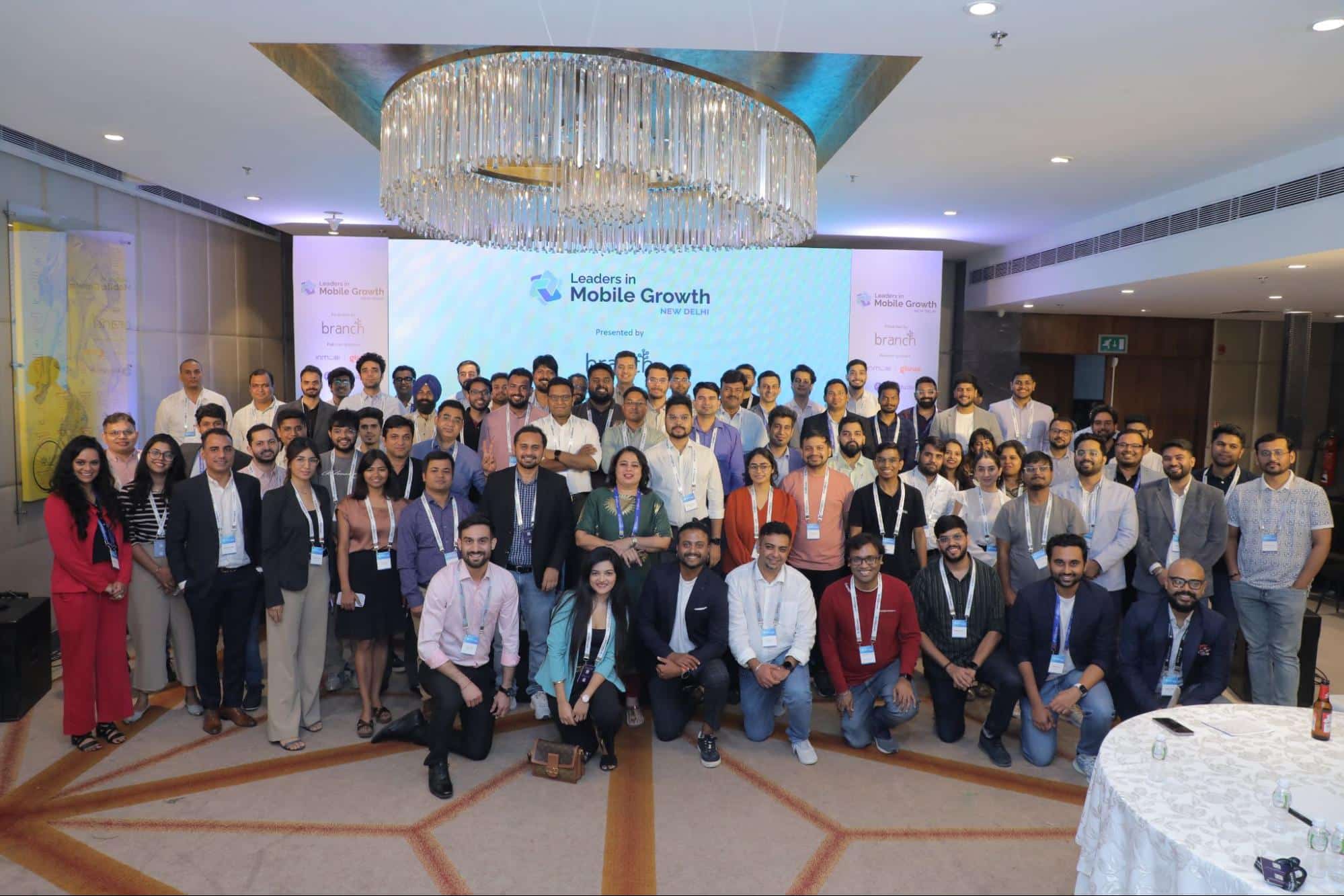 Group photo of attendees at Leaders in Mobile Growth New Delhi. 