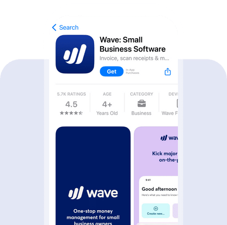 Screenshot of the Wave app listing in the App store.