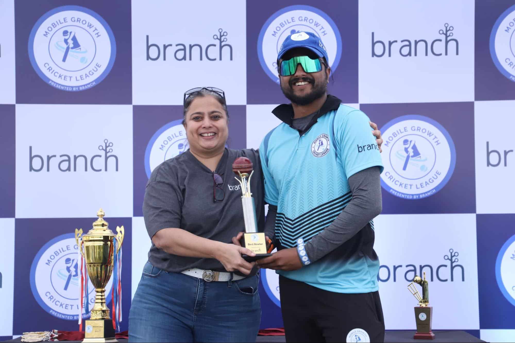 Branch's Yadush Bose displayed exceptional bowling prowess, securing the Best Bowler award.