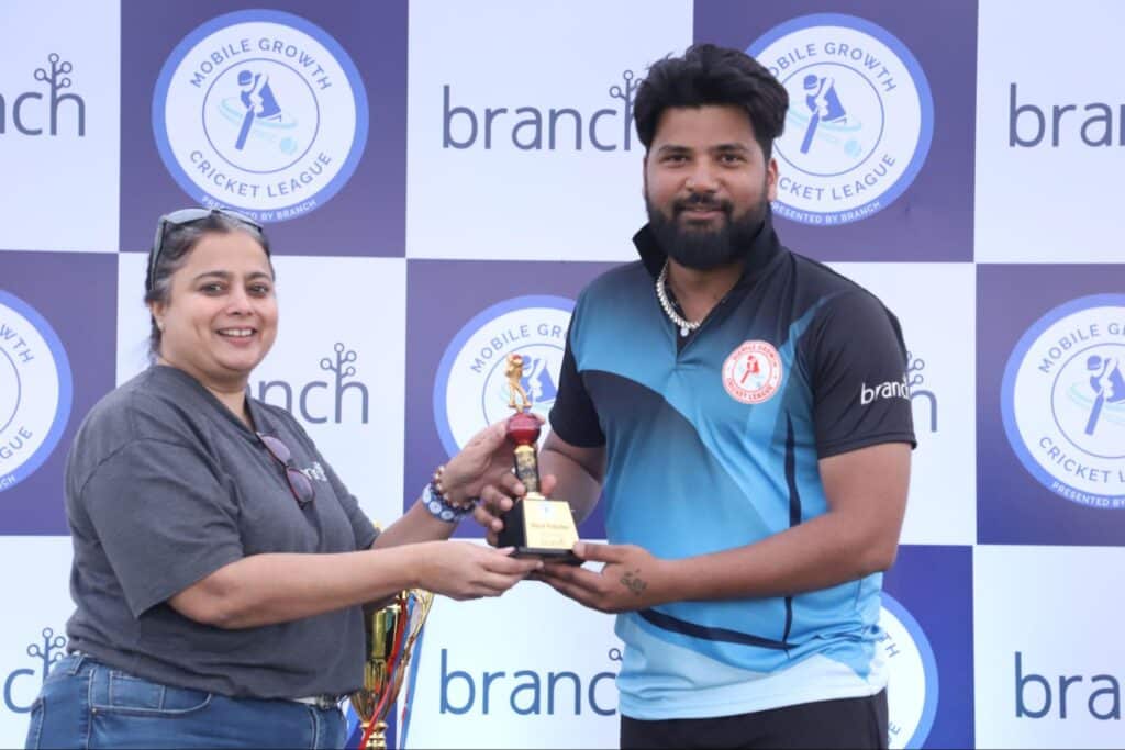 Arjun Sharma from Baazi Games, with his agility and sharp reflexes, took home the Best Fielder trophy.
