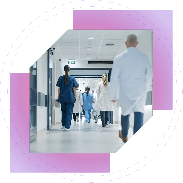 Healthcare compliance section visual highlighting HIPAA, protected health information, and business associate agreement.