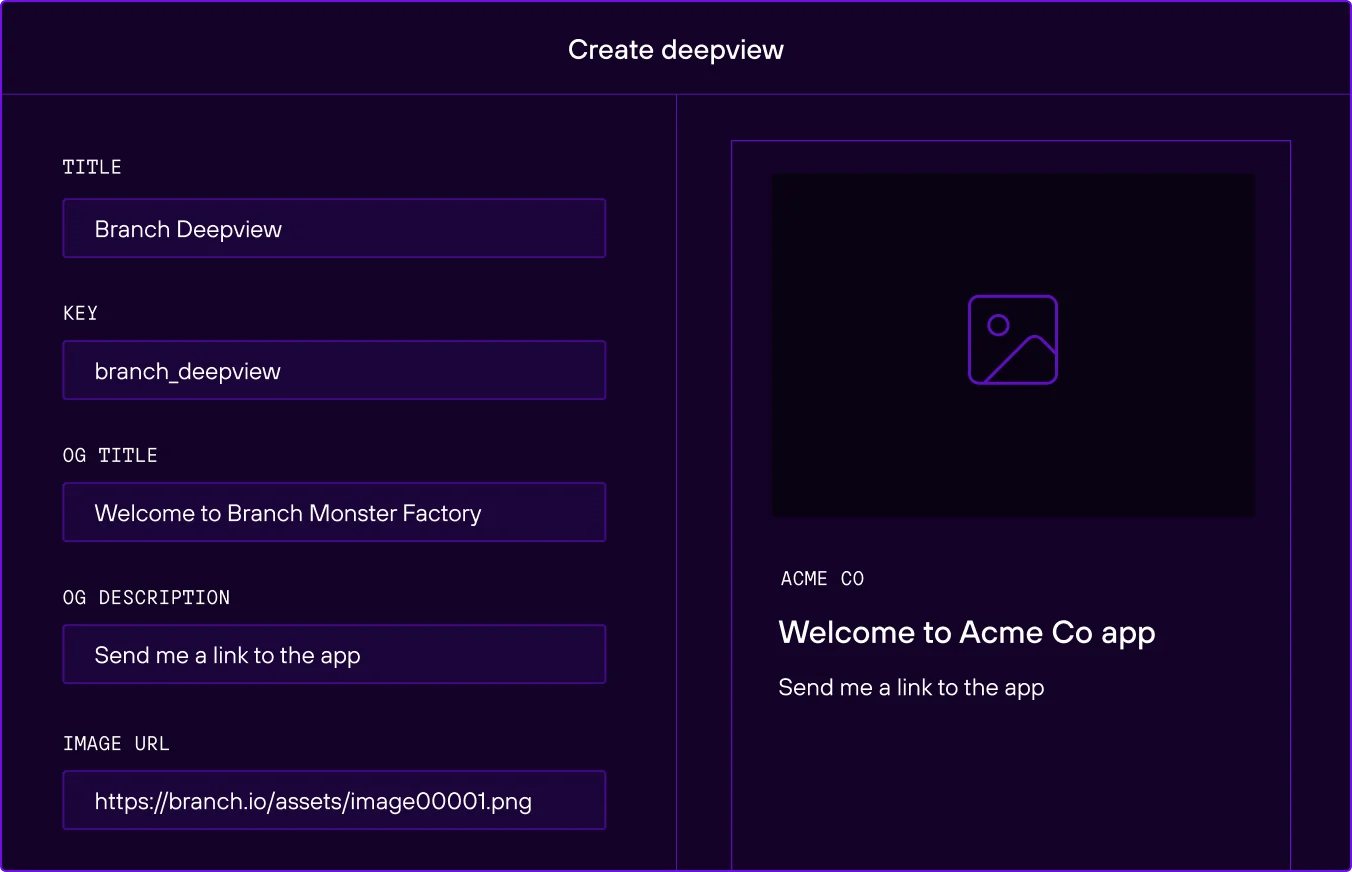 An illustration of the deepview creation interface