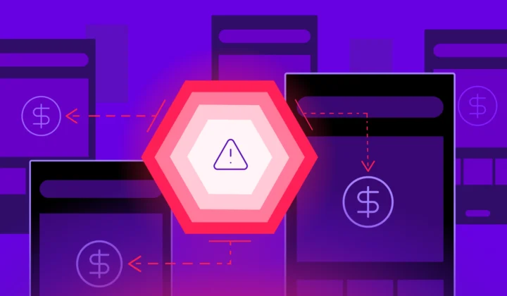 Graphical Image of how device farms can cause ad fraud.
