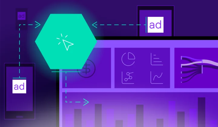 Graphical depiction of how mobile advertising analytics works