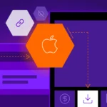 Graphical depiction of how deep linking on iOS devices is implemented.