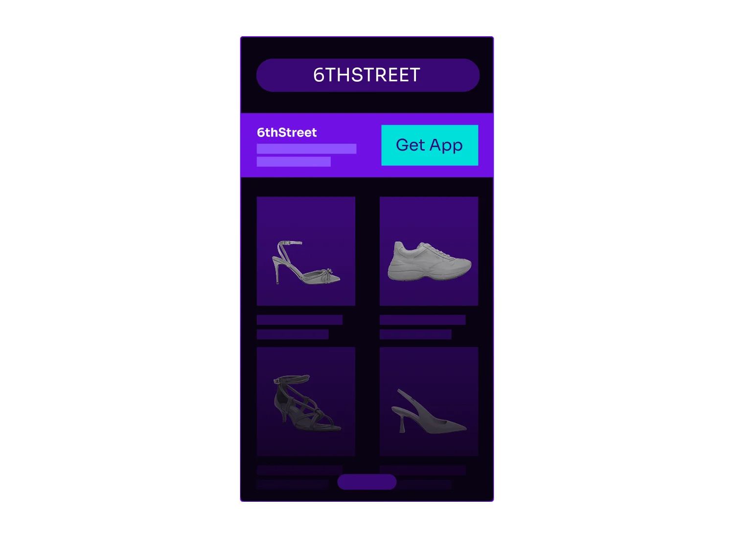 An example of a smart banner on a mobile web page 